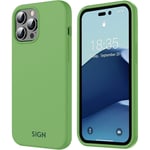 SiGN Liquid Silicone Case iPhone 14 Pro - Jade Vihreä