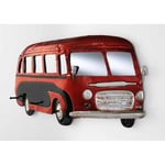 Patère Murale Vintage "Bus" 79cm Rouge