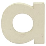 Décopatch AC813C - Un support en papier brun mâché 1,5x9x8,5 cm, Lettre minuscule a