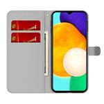 Fog Wallet Stand Case -puhelimen suojakuori Samsung Galaxy A13 5G/A04s 4G:lle (164,7 x 76,7 x 9,1 mm)