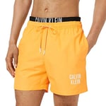 Calvin Klein Men Swimming Trunks Long, Orange (Royal Orange), S