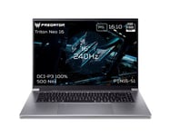 PC portable gaming Acer Predator Triton Neo 16 PTN16-51-51GW 16" WQXGA 240 Hz Intel® Core™ Ultra 5 16 Go RAM 512 Go SSD Nvidia GeForce RTX 4050 Gris Métallisé