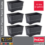 5 x ProDec 10L Plastic Scuttle Paint Kettle, Handle, All Types of Paint & Paste