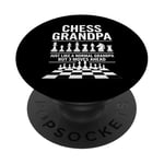 Chess Grandpa Like Normal Grandpa 3 Moves Ahead Chess Player PopSockets Adhesive PopGrip