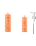 Invigo Nutri-Enrich Shampoo 1000ml + Conditioner 1000ml + Wella Invigo Shampoo Pump 1000ml