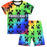 Minecraft stor pojke kortärmad T-shirt + byxor i två set Som på bilderna As in pictures 140 cm