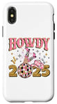 iPhone X/XS Howdy 2025, new year, 2025, cowgirl, gold silver pink Case