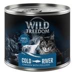 Økonomipakke: 24 x 200 g Wild Freedom Adult - Cold River - Sej & Kylling