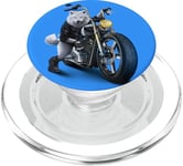 Wolf Riding Chopper Moto en pleine lune PopSockets PopGrip pour MagSafe