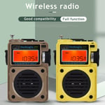 HRD-701 Portable Full-Band Digital Radio Subwoofer TF Card FM MW SW WB Receiver