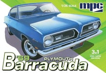 MPC 1969 Plymouth Barracuda 1:25 Scale Model KIt modélisme, MPC994/12, Multicolore