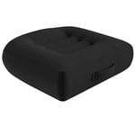 Sittkudde / förhöjningssäte bil, sittpuff / stolsdyna 40x40 kontorsstol ergonomisk ortopedisk sittpuff för matbordstolar svart h Black