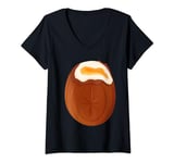 Womens Creme Egg Chocolate Easter Quirky Weird Funny V-Neck T-Shirt