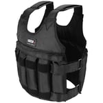 Asolym 1-20 kg Gilet de Poids Réglable, Charge Maximale 50 kg de Poids Veste avec 12 Pièces de Sac Ggilet d'entraînement pour Les Exercices d'entraînement Fitness Course (Poids Non Inclus)