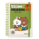 Grupo Erik - Agenda Semainier 2024 2025 Line Friends | Agenda Scolaire A5, Agenda Spirale