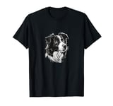 Black and White Border Collie T-Shirt