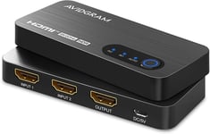 Hdmi 2.1 Switch 8k, Hdmi Commutateur 2 In 1 Out, 2 Port 4k 120hz Auto Hdmi Sélecteur Hub Soutien 8k@60hz 48gbps Pour Xbox Series X Ps4 Pro Ps5 Uhd Tv Monitor Projector[Yin143254]