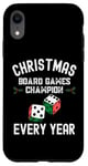 Coque pour iPhone XR Champion des jeux de société de Noël chaque année