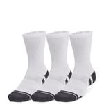 UA Performance Tech 3pk Crew, White