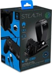 Station de Recharge STEALTH SP-C60 Noire - Support Casque et Chargeur pour Manette PS4