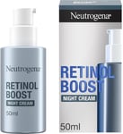 Neutrogena Retinol Boost Night Cream 1x 50ml, Lightweight Night-Time Moisturiser