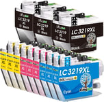 KINGJET LC3219XL Ink Cartridges, for Brother LC3217 Ink Cartridges LC3219XL for