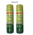 2x ORS Olive Oil Nourishing Sheen Spray with Coconut Oil 481 ml