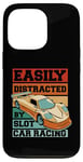 Coque pour iPhone 13 Pro Easily Distracted By Slot Car Racing RC Car Minicar Slot