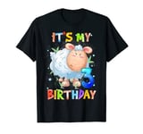 Kids 3rd Birthday Cute Sheep 3 Years Old Boys Girls Teens T-Shirt