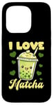 iPhone 15 Pro Matcha Green Tea Latte I Love Matcha Case