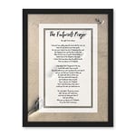 Artery8 God Jesus Footprints In The Sand Poem Inspirational Artwork Framed Wall Art Print 18X24 Inch