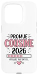 Coque pour iPhone 15 Pro Première Grossesse - Promue Future Cousine en 2026