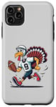 Coque pour iPhone 11 Pro Max Action de grâces Turquie Jouant au Football Touchdown Hommes Garçons