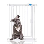 Bettacare Barrière pour Chien et Chiot à Fermeture Automatique, 61 cm - 66,5 cm, Blanc, Extra Étroit, Barrière à Pression Étroite pour Animaux, Installation Facile