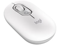 Logitech POP Icon, Silent Touch, Bluetooth/Bolt, 4000 dpi - Off-White