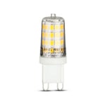 3W spotlight G9 - LED, plast, 6400K, 6 st/paket. - Kulör : Kall