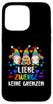 Coque pour iPhone 15 Pro Max LGBT Pride,Nains de jardin, Arc-en-ciel, allemand