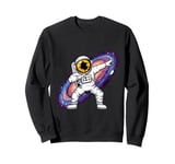 Astronaut Dabbing in Space Cosmic Galaxy Adventure Tee Sweatshirt