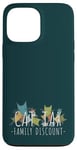 Coque pour iPhone 13 Pro Max Cat Tax Family Discount! Social Media Meme Fun