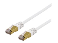 Deltaco Sftp-60Vah - Patch-Kabel - Rj-45 (Hane) Till Rj-45 (Hane) - 50 Cm - Sftp - Cat 6A - Halogenfri, Formpressad - Svart