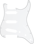 Fender 11-Hole Modern-Style Stratocaster S/S/S Pickguard