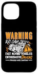 iPhone 15 Warning R/C Cars Fast Moving Remote Control RC Model Racing Case