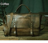 Coffee-Vintage Nahkainen Messenger Bag miesten Nahkainen Olkalaukku Miesten Crossbody Laukku Miesten Sling Vapaa-ajan Laukku Kangas Käsilaukku Ruskea Harmaa