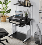 Modern Computer Desk Small Compact Storage Workstation Kids Study Writing Table