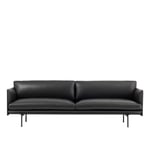 Muuto - Outline Sofa 3-seater, Hallingdal 166 - Soffor - Anderssen & Voll - Grå