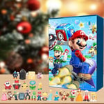 Julkalender 2024 - Super Mario 24 Dagar Nedräkning Överraskningsbox Barnpresenter Snabb [HK]