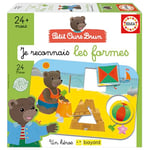 Educa - Jeu pour Apprendre Les Formes | Le Petit Ours Brun. Scènes de la Vie Quotidienne dans lesquelles l’Enfant Peut reconnaître des Formes géométriques (19876)