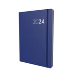 Collins Legacy 2024 Diary A5 Day To Page Diary (with Appointments) - Business Planner and Organiser - January to December 2024 Diary - Daily - Blue - CL51.60-24