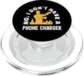 Barman drôle Non, je n'ai pas de chargeur de téléphone PopSockets PopGrip pour MagSafe