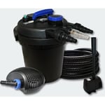 Kit filtration bassin pression 10000l 11 Watts uvc 20 Watts Pompe Tuyau Fontaine